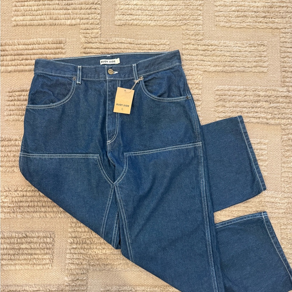 Rudy Jude Adult Utility Jeans - Classic Indigo NWT - Picture 2 of 7